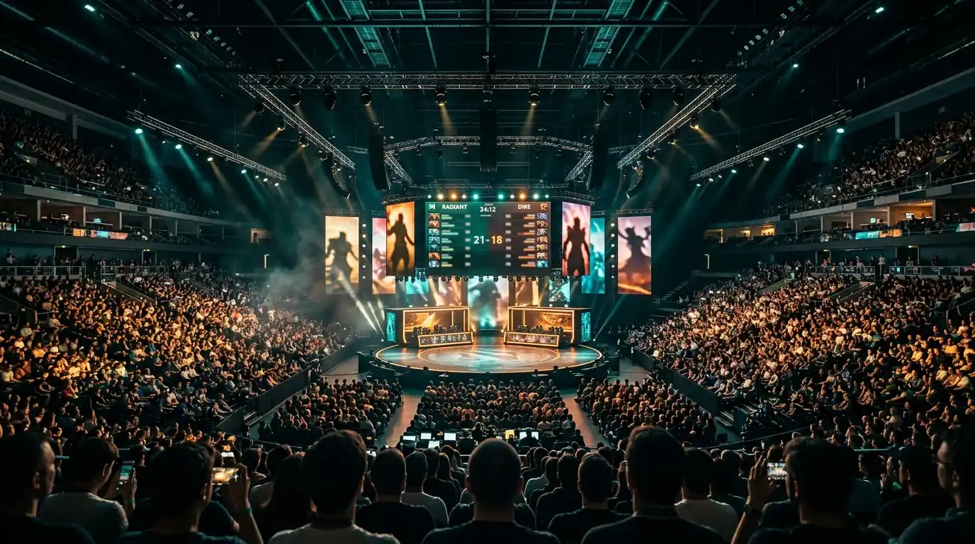 Arena llena durante la gran final de The International de Dota 2
